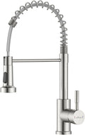 Brushed Stainless Pull-Down Kitchen Mixer Tap - 2 Spray Modes