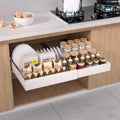 White Pull-Out Cabinet Organiser Set
