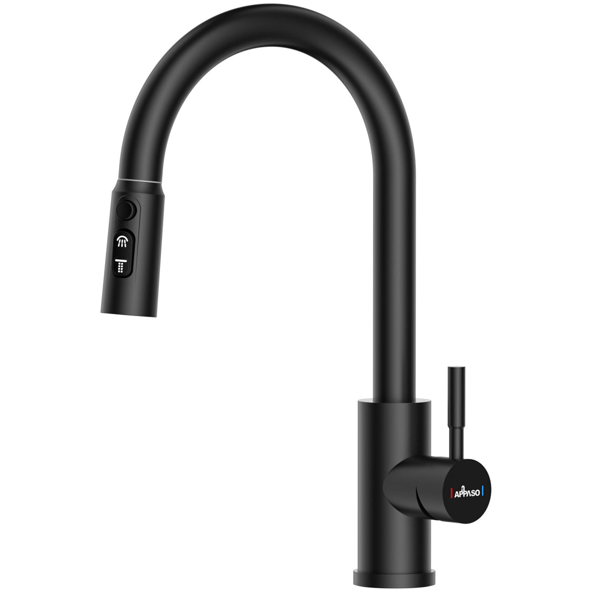 Matte Black Pull-Out Kitchen Mixer Tap - 3 Spray Modes