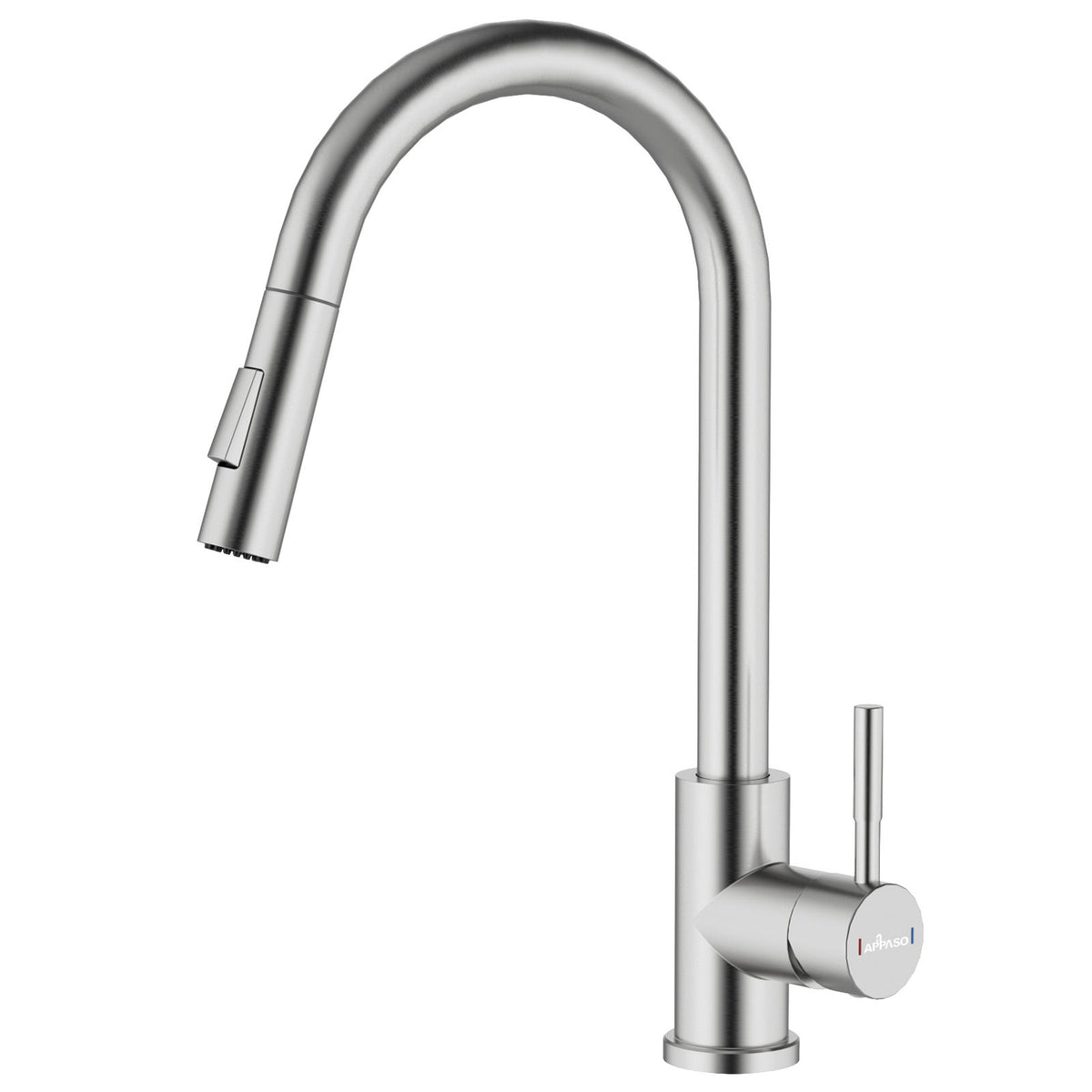 Brushed Stainless Pull-Out Kitchen Mixer Tap - 2 Spray Modes
