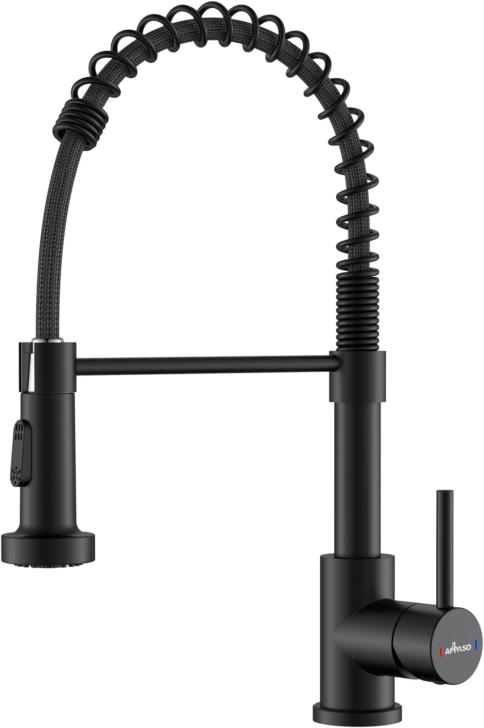 Matte Black Pull-Down Kitchen Mixer Tap - 2 Spray Modes