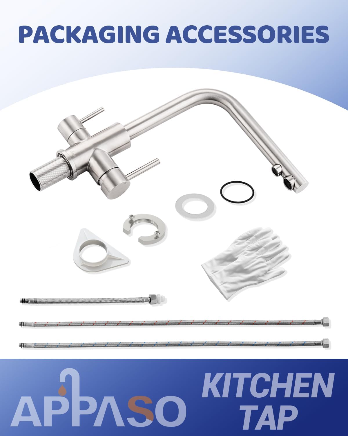 Brushed Stainless Kitchen Mixer Tap