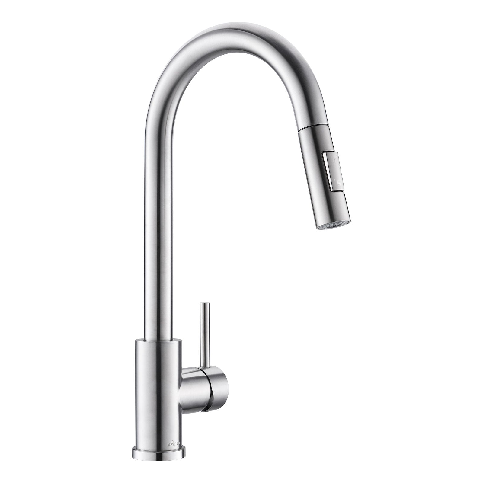 Brushed Stainless Pull-Out Kitchen Mixer Tap