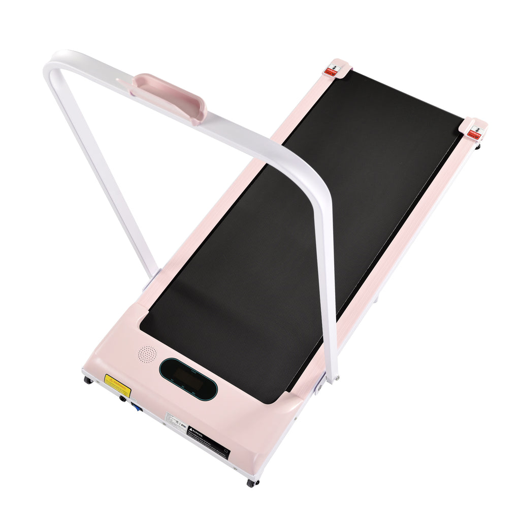 [New] Folding Treadmill for Home Office Use,Under Desk Treadmill,1-6KM/H, Portable Walking Running Machine with Bluetooth Speaker, Remote Control, LCD Display, Phone Holder.