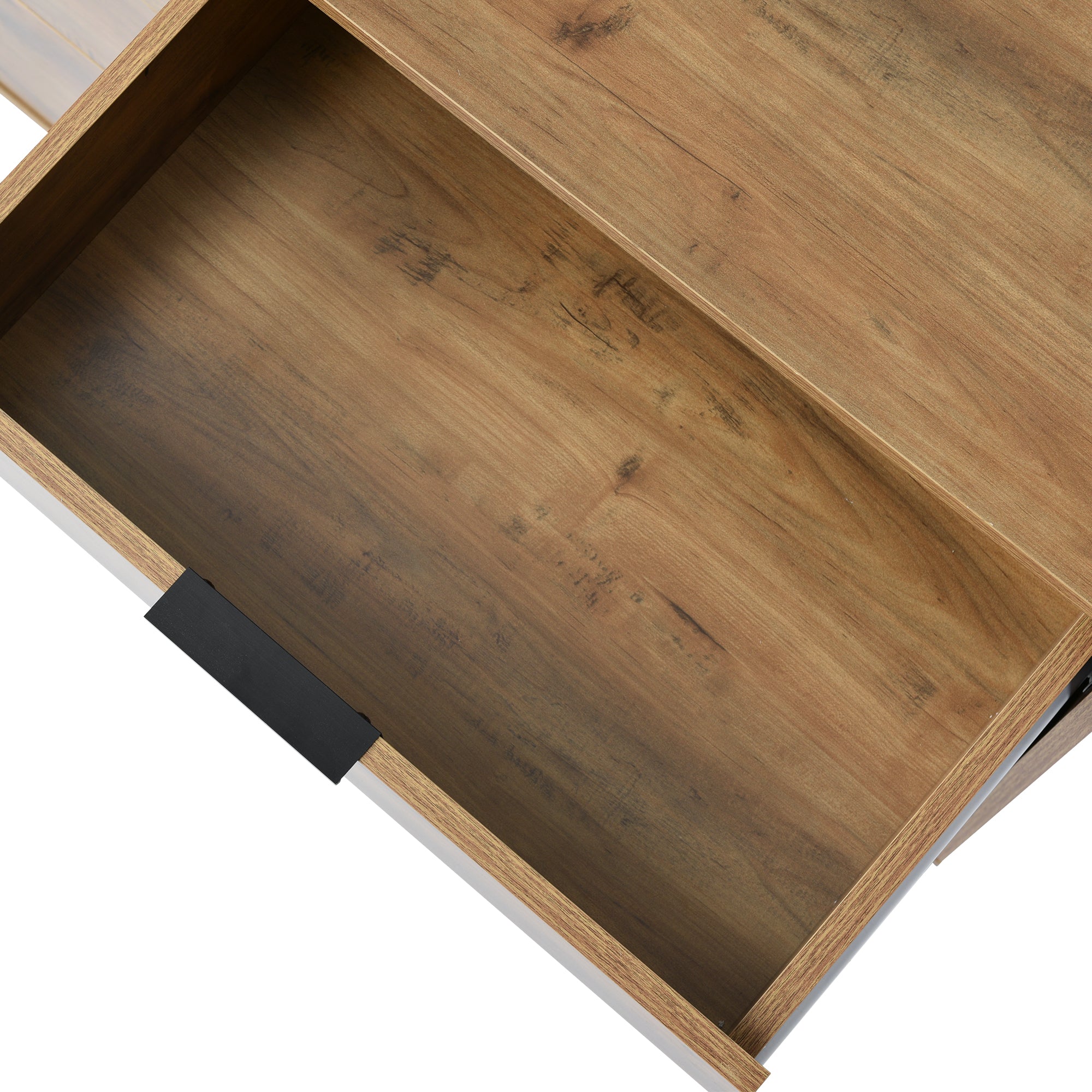 Sideboard Cabinet for Living Room, Chest of Drawers with 6 drawers, Dark Oak, 40D x 120W x 76H centimetres