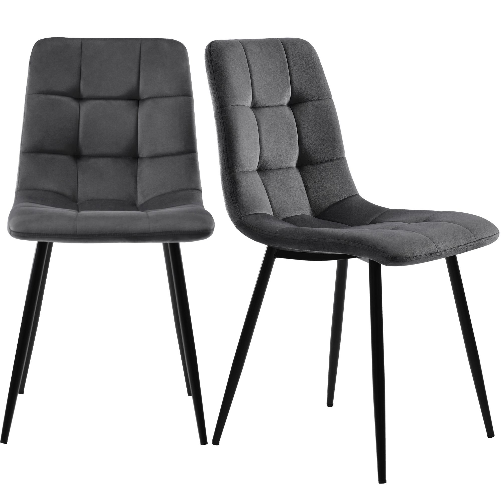 117×68cm Dining Table with 4 Chairs Set, Rectangular Dining Table Modern Kitchen Table Set,Dining Room Chair  dark grey Velvet Kitchen Chair,Golden Table Legs