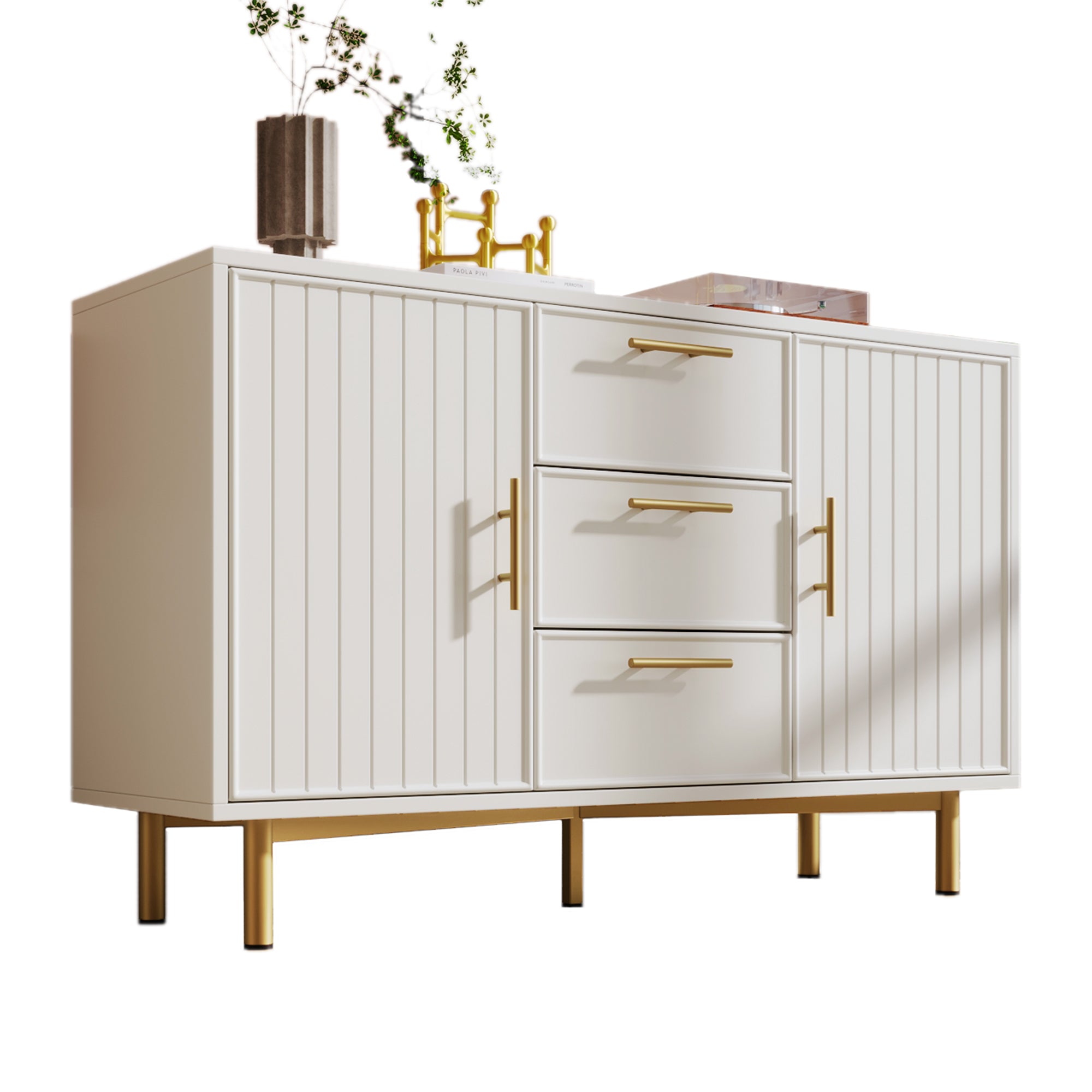 Modern Ribbed Chest of Drawers main image