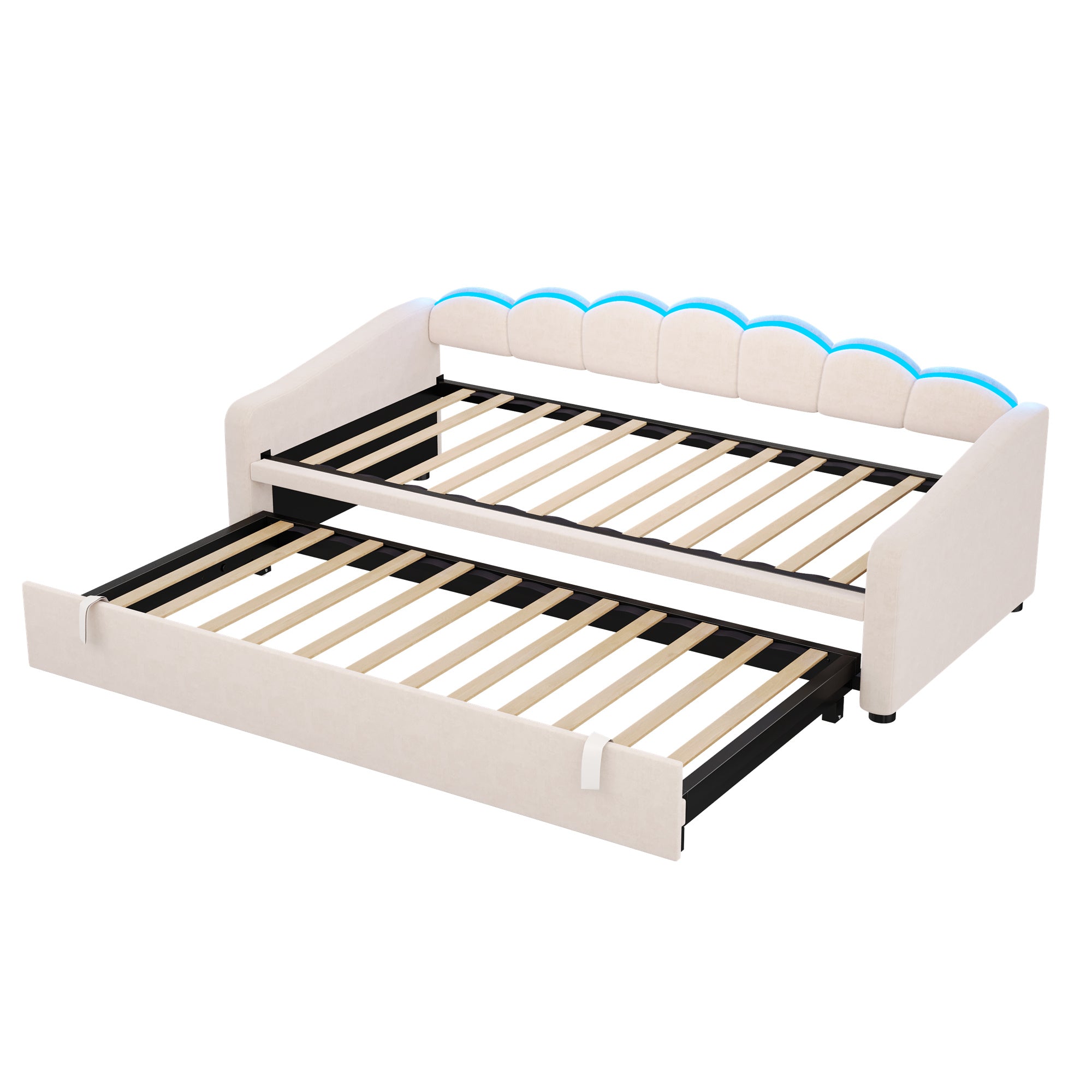 Beige Petal Trundle Bed package 2