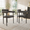 Modern Dining Chairs set of 2, Upholstered Velvet Armchairs,Comfortable Armrest Dining Chairs for Kitchen, Dining Room, Living Room, Multiple Colour Options