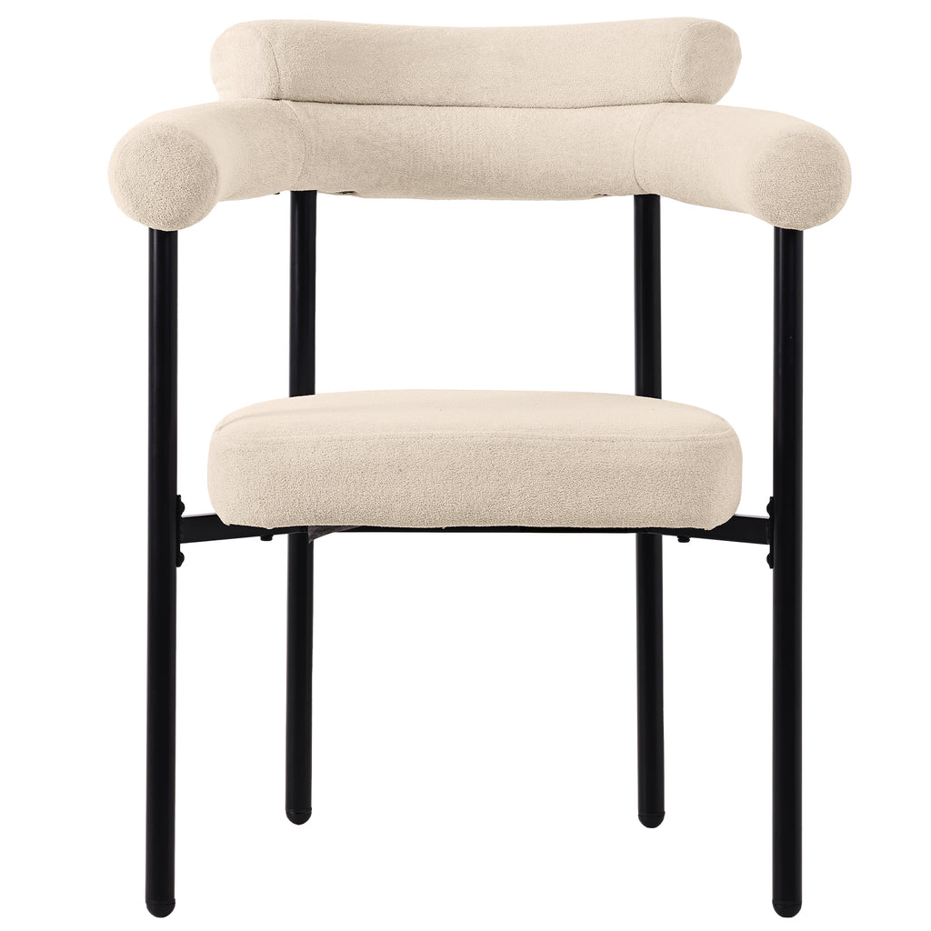 Modern Dining Chairs set of 4, Upholstered Velvet Armchairs,Comfortable Armrest Dining Chairs for Kitchen, Dining Room, Living Room, Multiple Colour Options