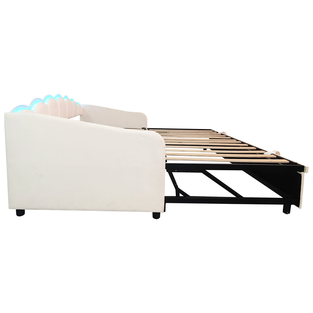 Beige Petal Trundle Bed package 2