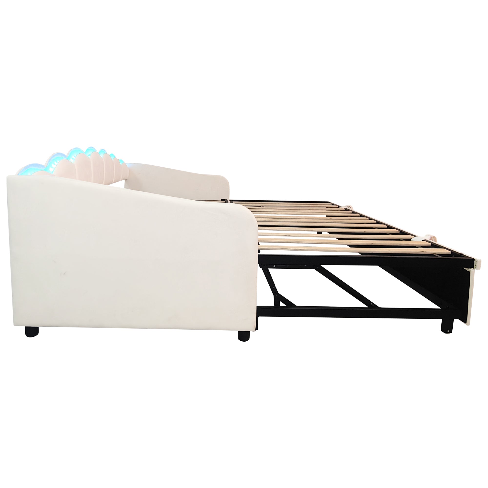Beige Petal Trundle Bed package 2