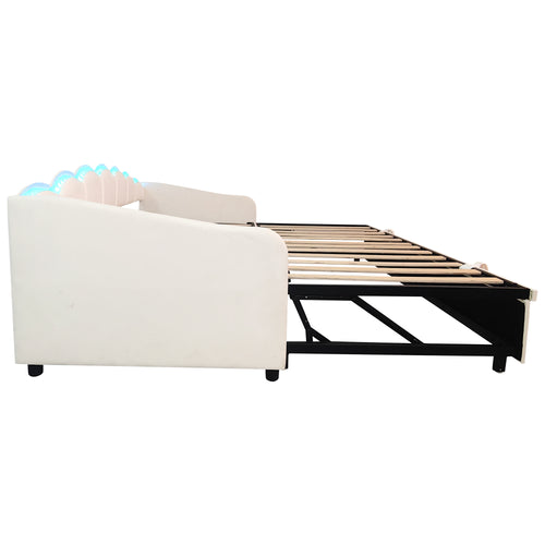 Beige Petal Trundle Bed package 2