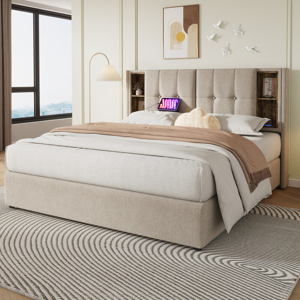 Upholstered Storage Bed detail image 3