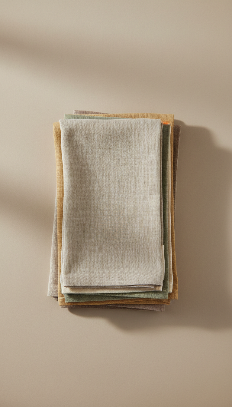 Natural Linen Napkins Set of Four