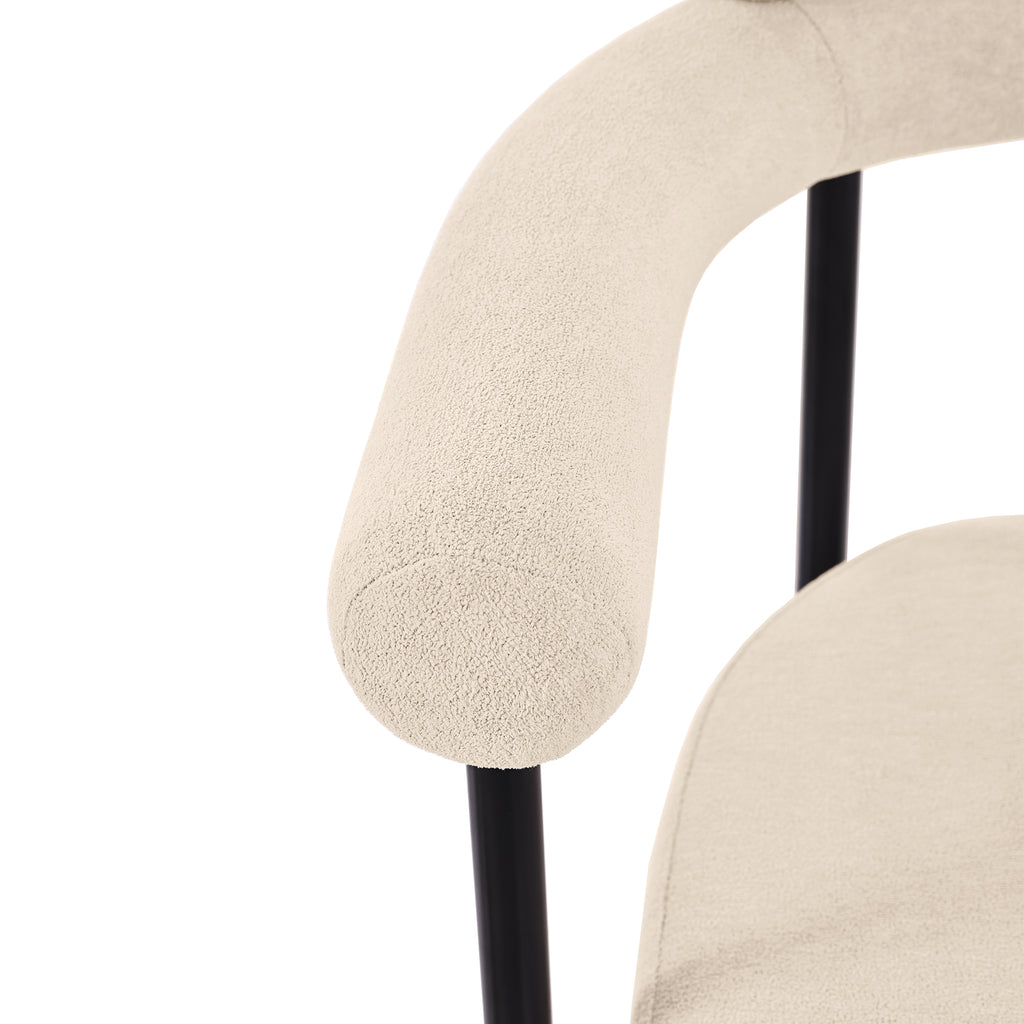 Modern Dining Chairs set of 4, Upholstered Velvet Armchairs,Comfortable Armrest Dining Chairs for Kitchen, Dining Room, Living Room, Multiple Colour Options