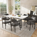 Modern Dining Chairs set of 6, Upholstered Velvet Armchairs,Comfortable Armrest Dining Chairs for Kitchen, Dining Room, Living Room, Multiple Colour Options