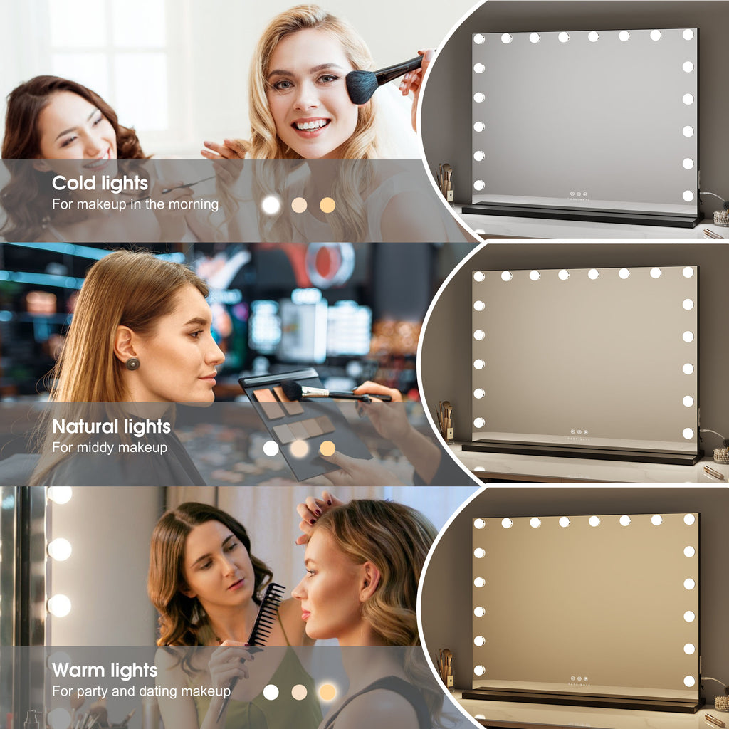 Hollywood Vanity Mirror 18 Dimmable LED XtraLarge 80x60cm