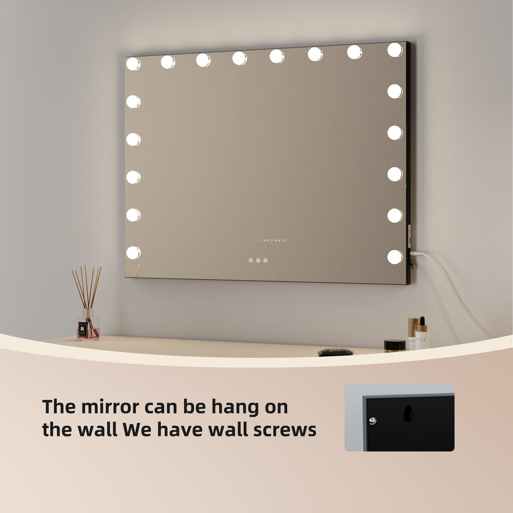 Hollywood Vanity Mirror 18 Dimmable LED XtraLarge 80x60cm