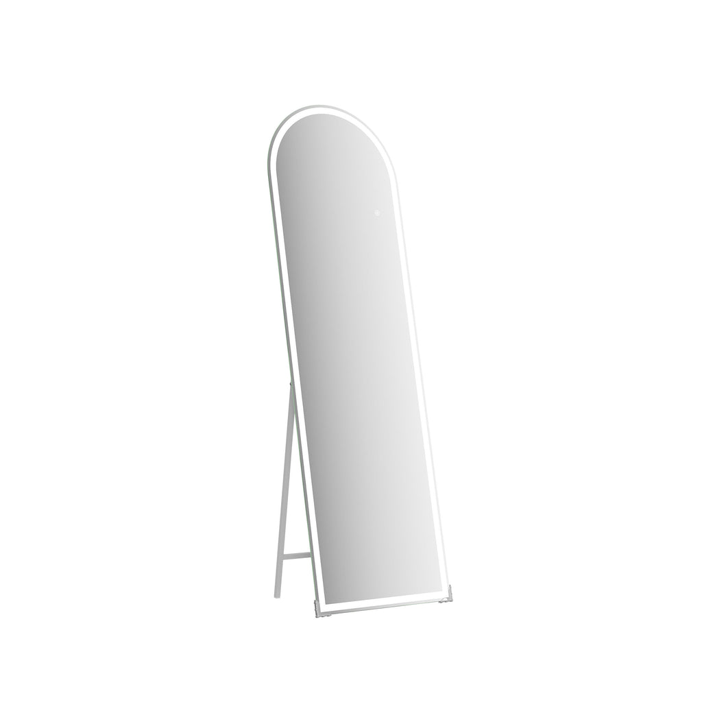 Arched Full Length LED Mirror – 160x50cm, Shatter-Proof, Floor & Wall Mounted