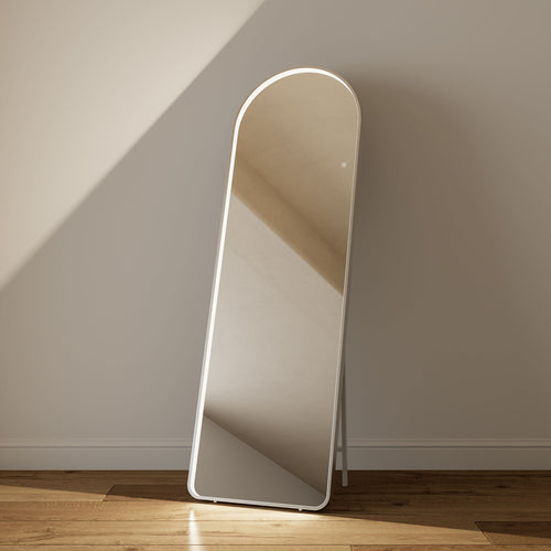 Arched Hollywood LED Mirror – 160x50cm, Boutique Inner Glow, Tempered Glass