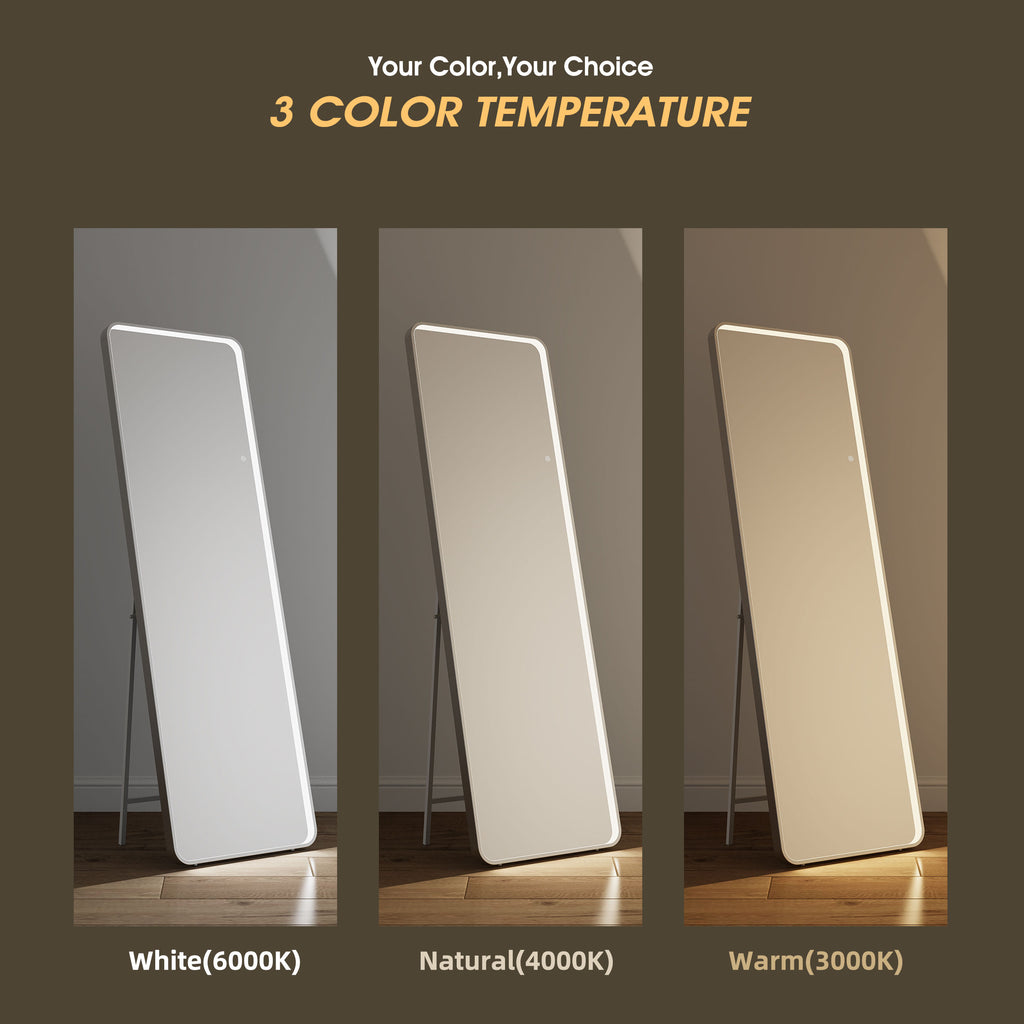 Full Length Curve Hollywood Mirror - Slim 160x50cm