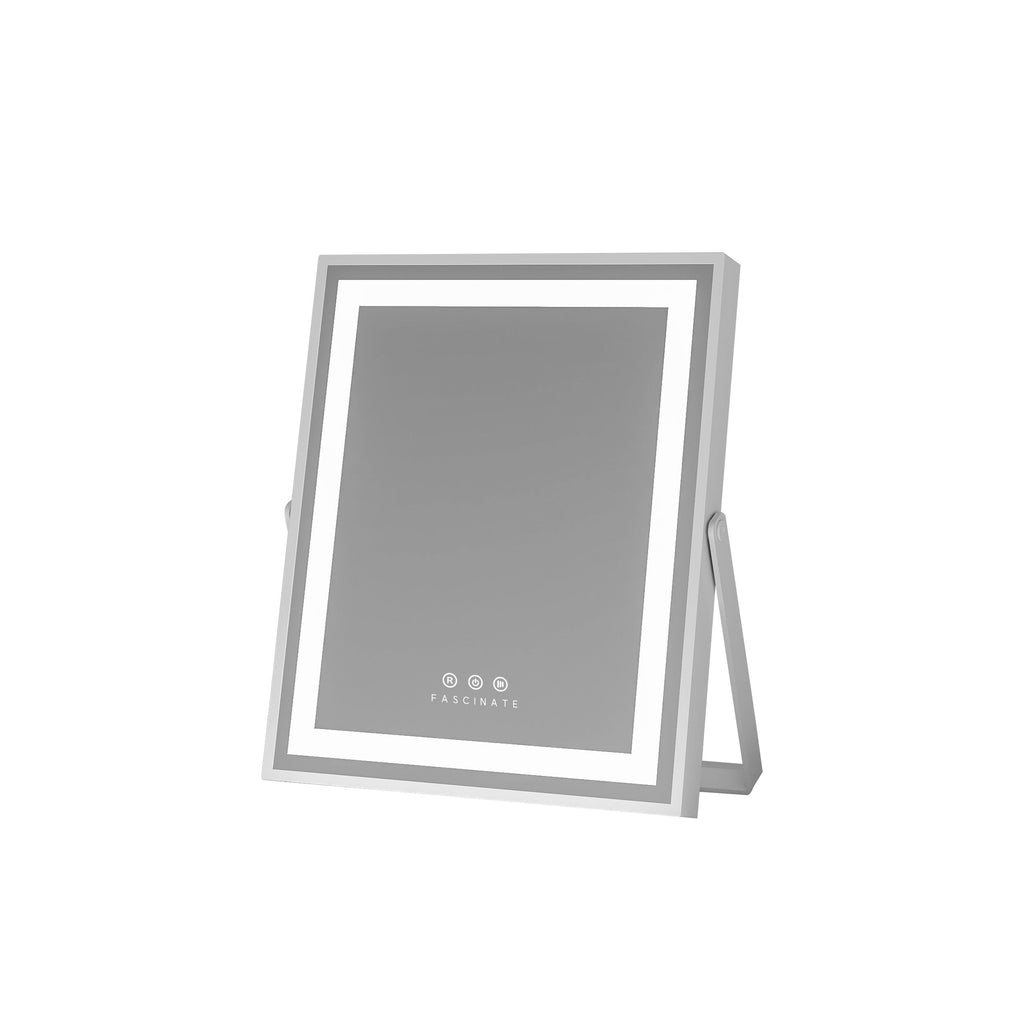 Hollywood LED Tabletop Vanity Mirror – 26x31cm Compact Desk Design, 192 LEDs, Dimmable Makeup Station - Perfect Gift for Her