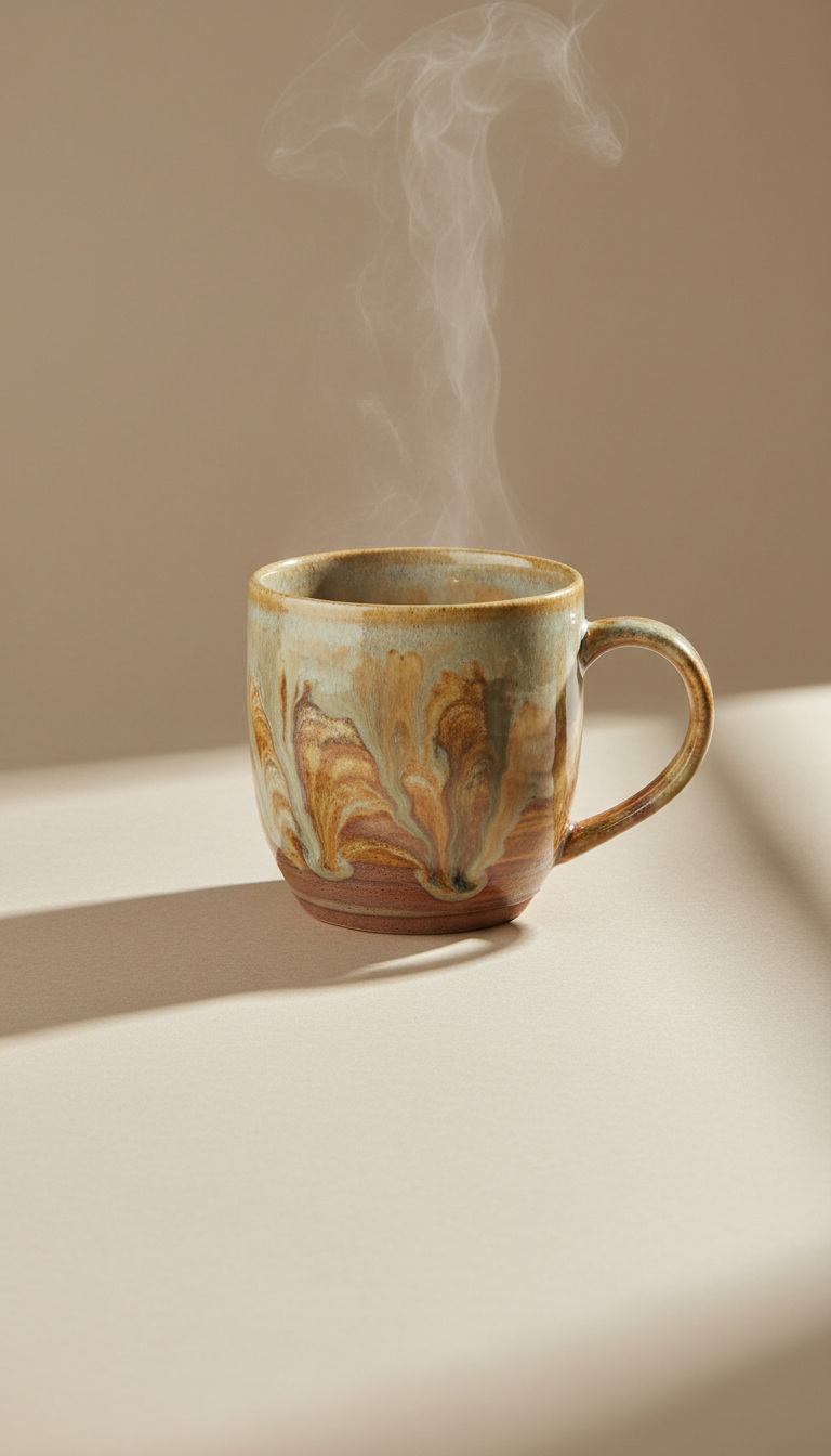 Hand-glazed Ceramic Coffee Mug