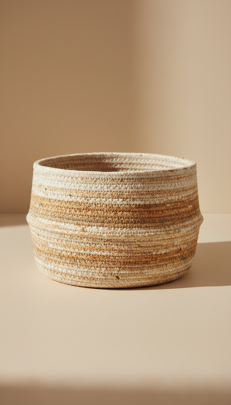 Cotton Woven Storage Basket