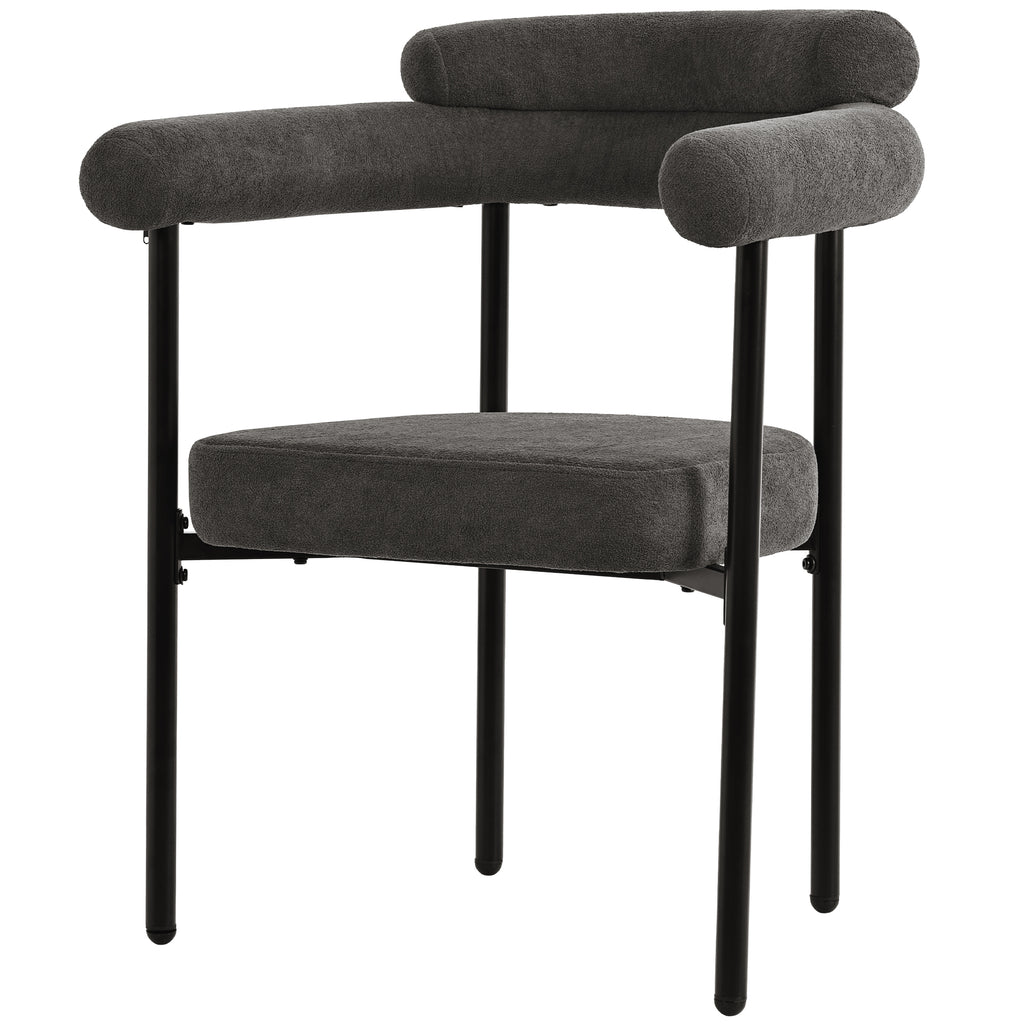 Modern Dining Chairs set of 2, Upholstered Velvet Armchairs,Comfortable Armrest Dining Chairs for Kitchen, Dining Room, Living Room, Multiple Colour Options