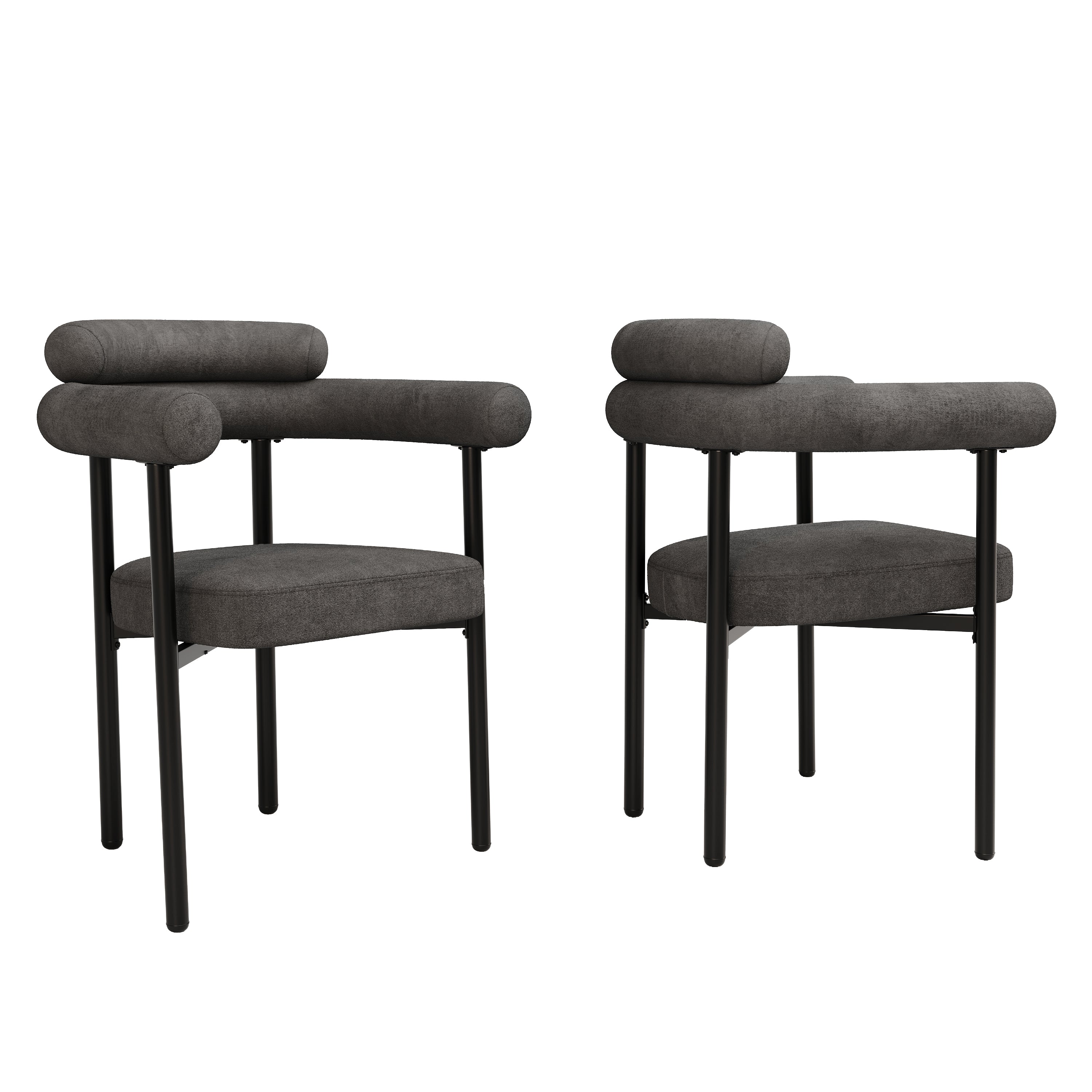 Modern Dining Chairs set of 2, Upholstered Velvet Armchairs,Comfortable Armrest Dining Chairs for Kitchen, Dining Room, Living Room, Multiple Colour Options