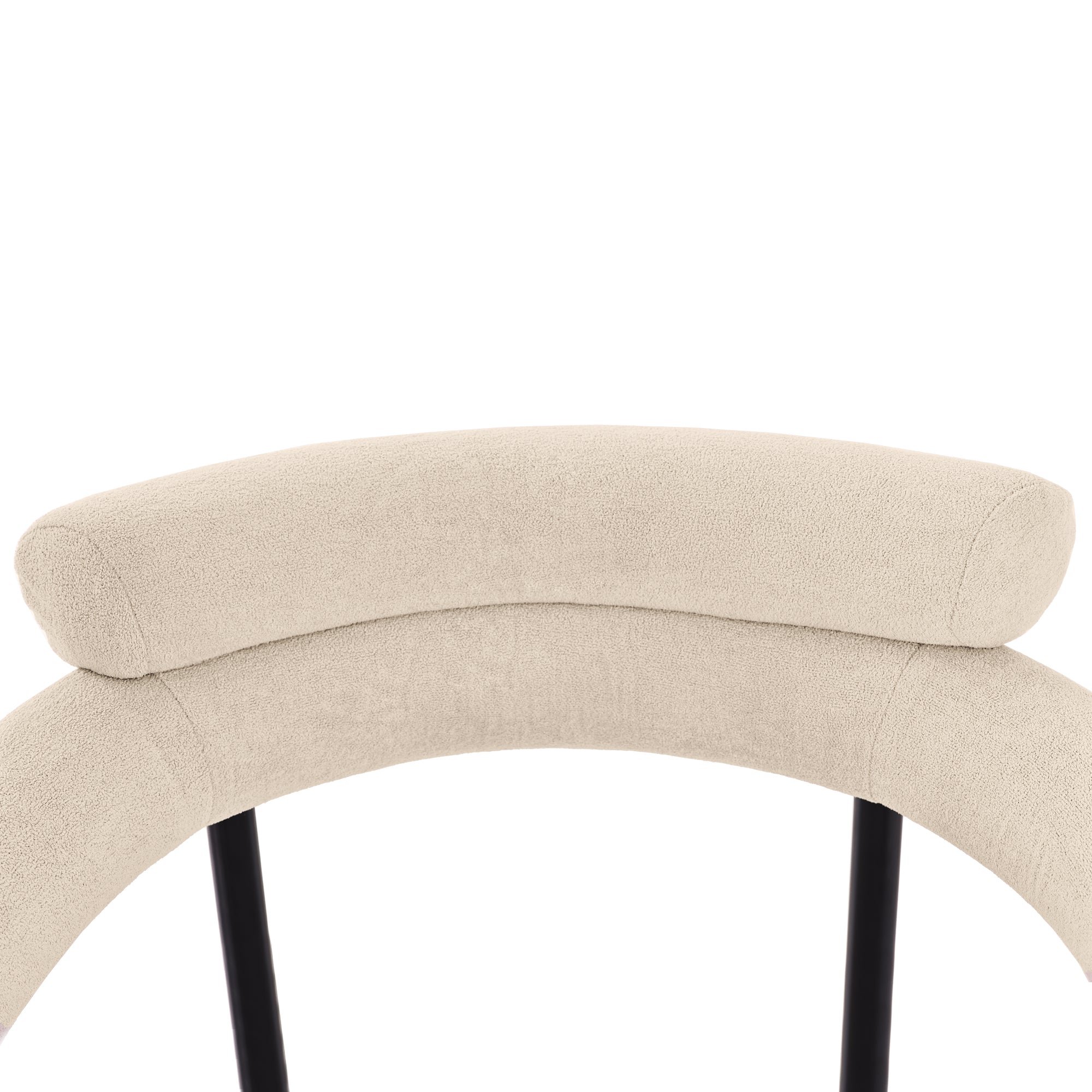 Modern Dining Chairs set of 2, Cream Faux Suede Upholstered Armchairs,Comfortable Armrest Dining Chairs for Kitchen, Dining Room, Living Room, Multiple Colour Options