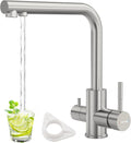 DAYONE Brushed Steel 3 Way Filter Kitchen Tap