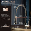 DAYONE Chrome Spring Pull-Down Kitchen Tap