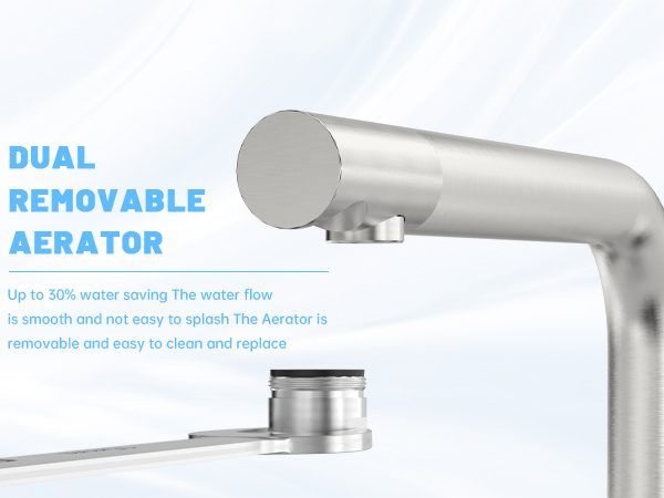 DAYONE Brushed Steel 3 Way Filter Kitchen Tap