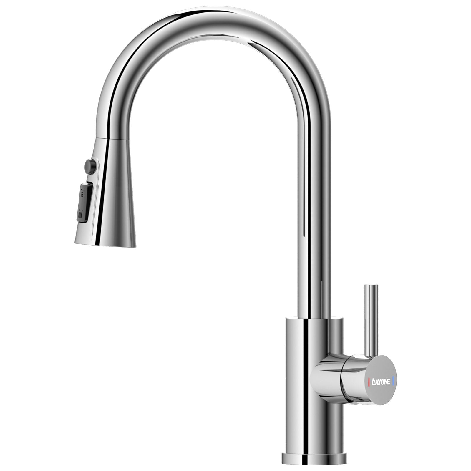 DAYONE Chrome Pull-Out Kitchen Mixer Tap