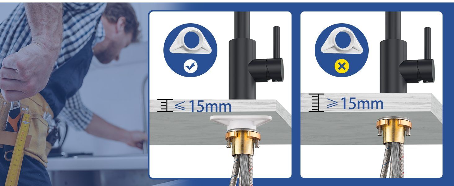 DAYONE Matte Black Pull-Out Kitchen Mixer Tap
